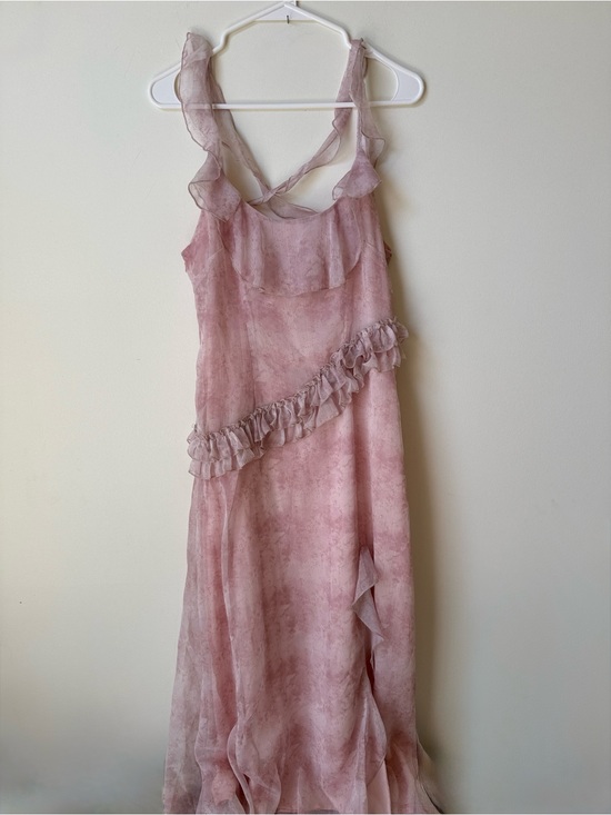 Lelart Dresses & Skirts - Romantic Ruffle Pink Maxi Dress